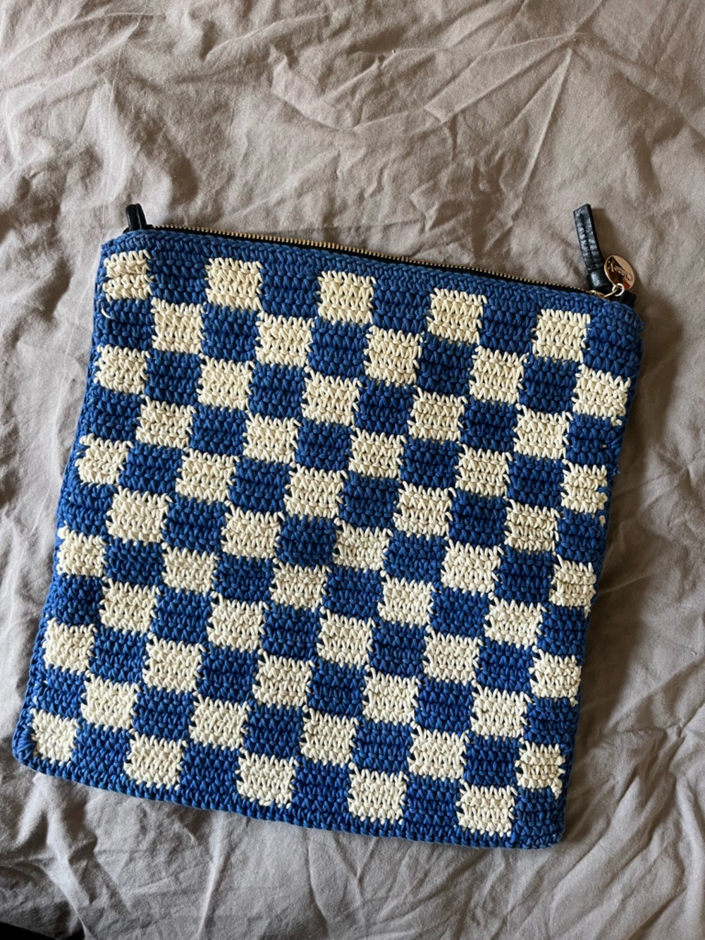 Clare V Crochet Cotton Foldover Clutch - Picture 5 of 8